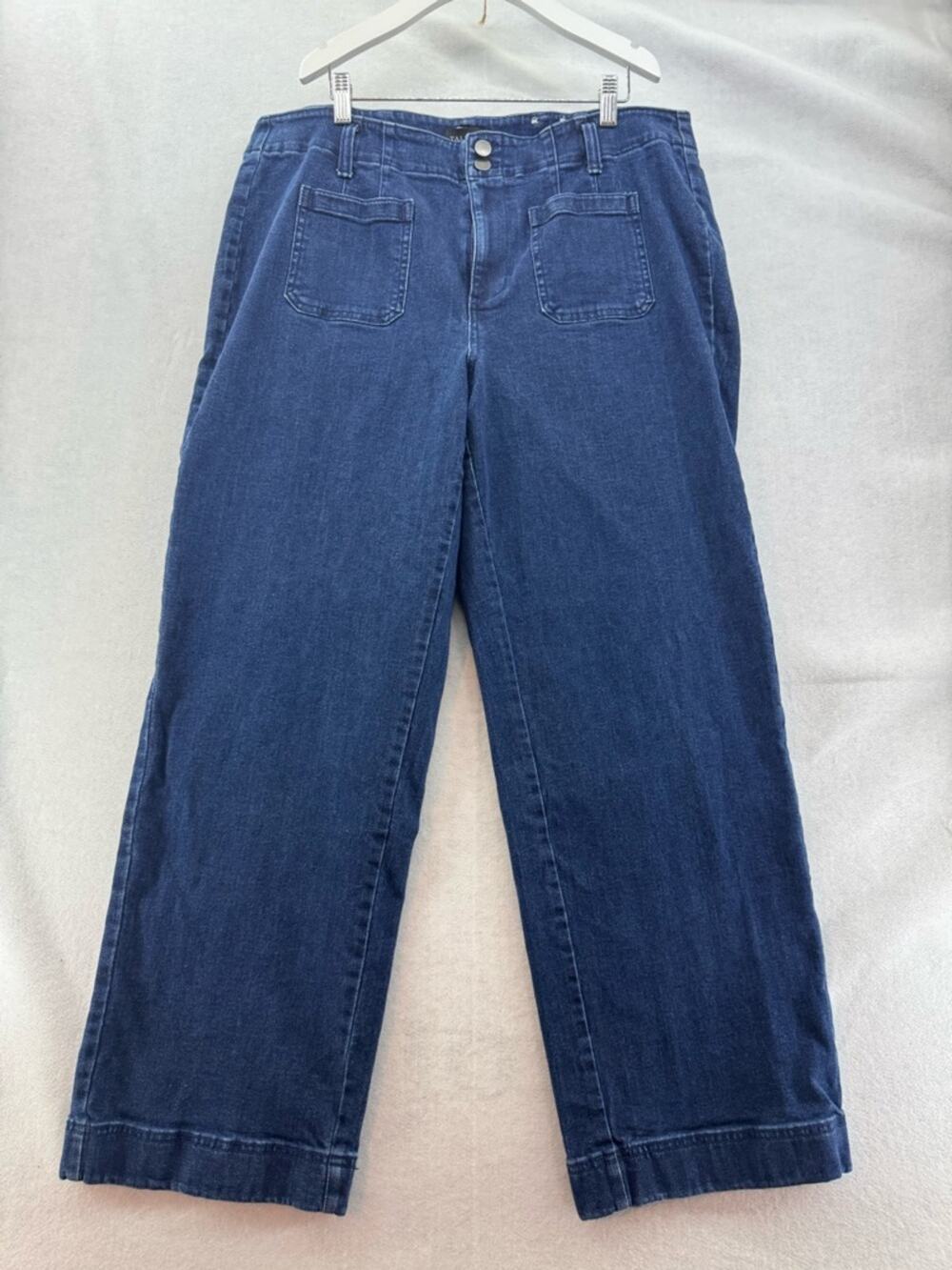 EUC Plus Size Talbots Wide Leg Relaxed Jean Trousers size 18W